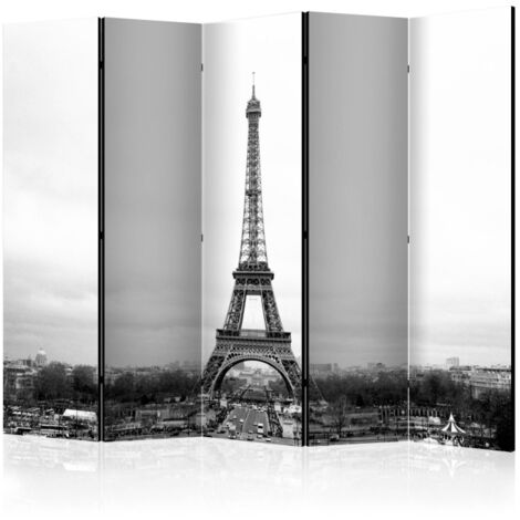 Paravent 5 Volets "Paris : Black & White Photography" 172x225cm (1/2)