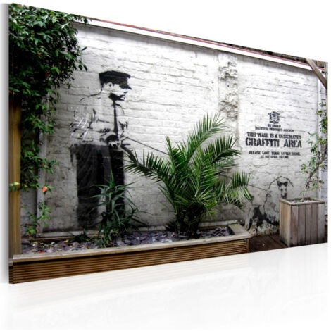 Tableau Imprimé "Graffiti Zone - Banksy" 40x60cm (1/2)