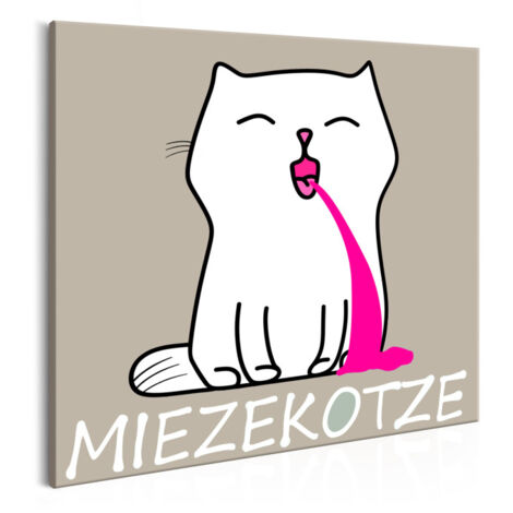 Tableau Imprimé "Miezekotze" 40x40cm (1/2)
