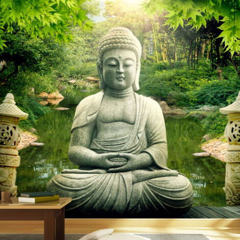 Papier Peint "Buddha's Garden" 70 x 100 cm (1/2)