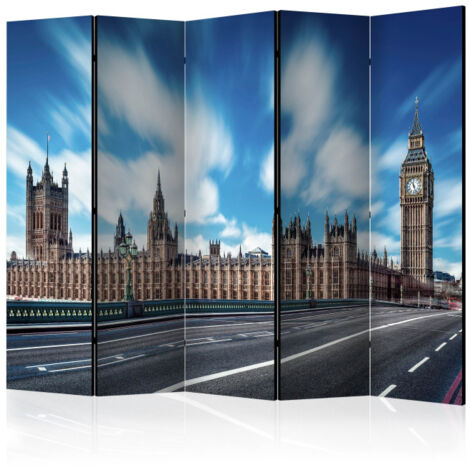 Paravent 5 Volets "Sunny London" 172x225cm (1/2)
