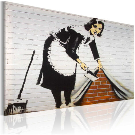 Tableau Imprimé "Femme de Ménage - Banksy" 40x60cm (1/2)