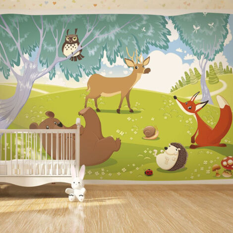 Papier Peint "Animaux Hilares" 210 x 300 cm (1/2)