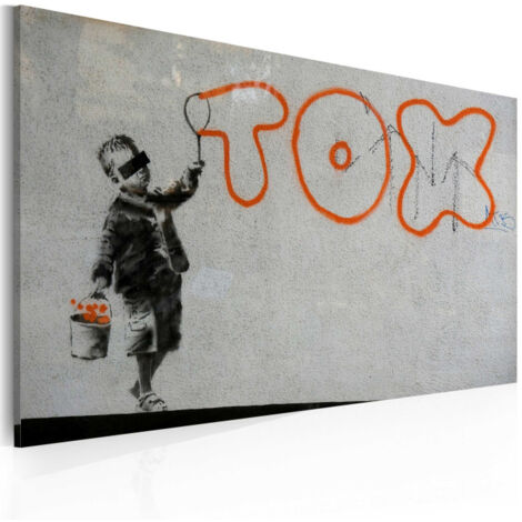 Tableau Imprimé "Papier Peint Graffiti - Banksy" 40x60cm (1/2)