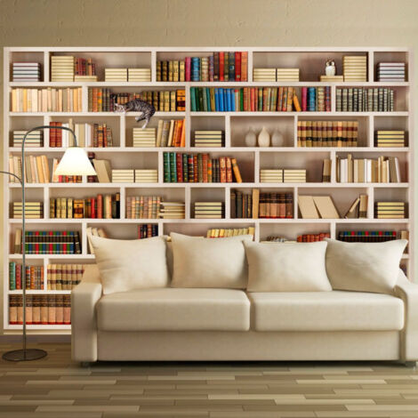 Papier Peint "Bibliothèque Domestique" 70 x 100 cm (1/2)