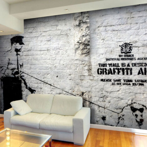 Papier Peint "Banksy - Graffiti Area" 105 x 150 cm (1/2)