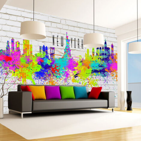 Papier Peint "Colors of New York" 210 x 300 cm (1/2)