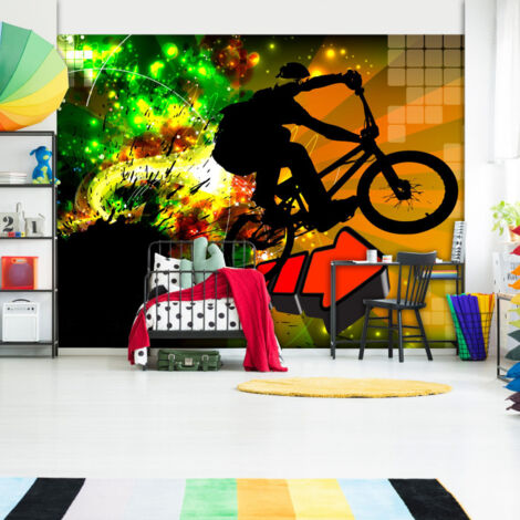 Papier Peint "Bicycle Tricks" 105 x 150 cm (1/2)