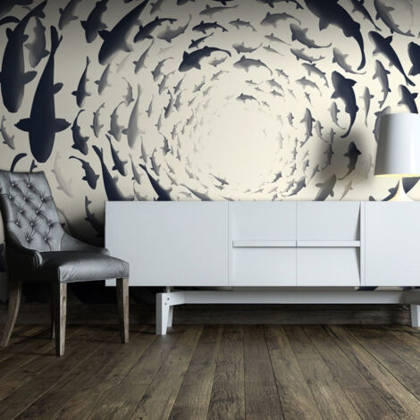 Papier Peint "Fish Swirl" 210 x 300 cm (1/2)