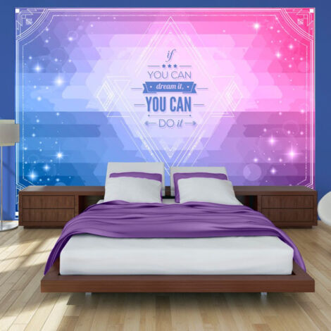 Papier Peint "If You Can Dream It, You Can Do It" 140 x 200 cm (1/2)