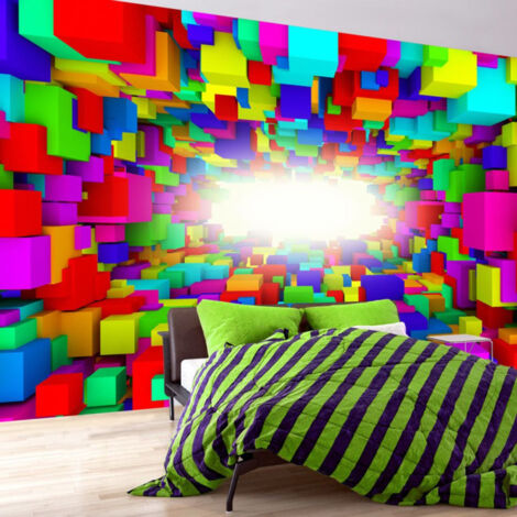 Papier Peint "Light in Color Geometry" 105 x 150 cm (1/2)