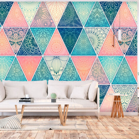 Papier Peint "Oriental Triangles" 70 x 100 cm (1/2)