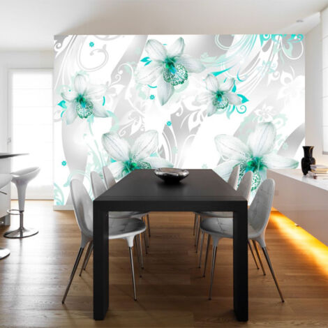 Papier Peint "Sounds of Subtlety Turquoise" 70 x 100 cm (1/2)
