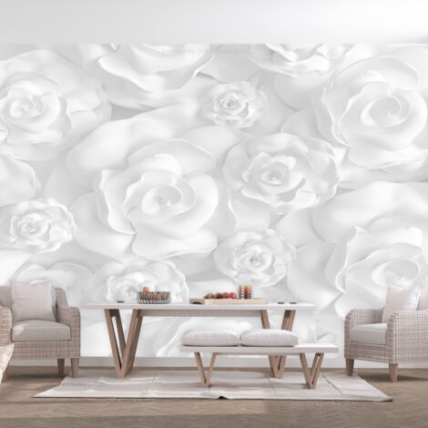 Papier Peint "Plaster Flowers" 70 x 100 cm (1/2)