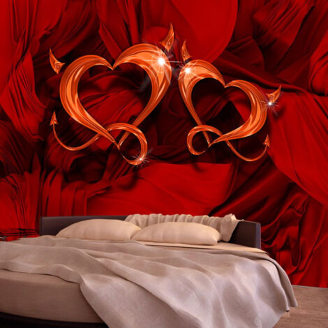 Papier Peint "Two Hearts" 70 x 100 cm (1/2)