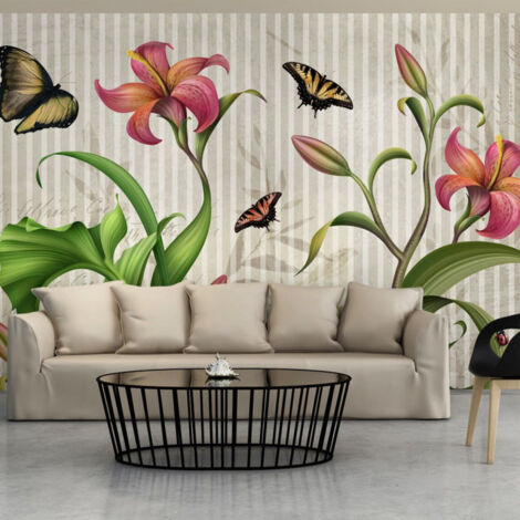 Papier Peint "Vintage Meadow" 105 x 150 cm (1/2)