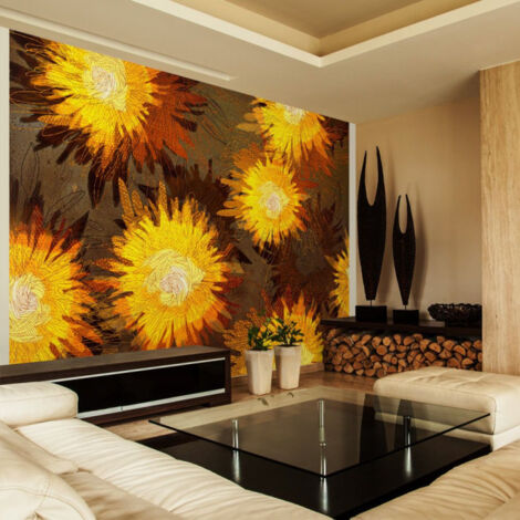 Papier Peint "Sunflower Dance" 105 x 150 cm (1/2)