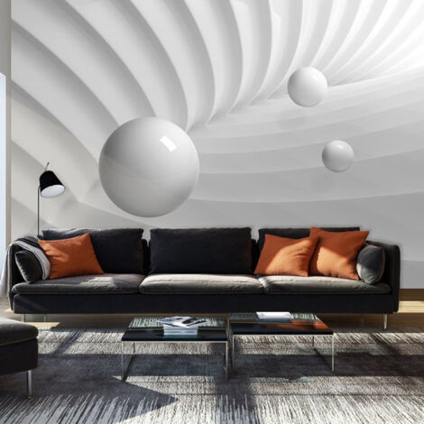 Papier Peint "White Symmetry" 245 x 350 cm (1/2)
