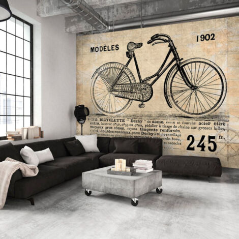 Papier Peint "Vélo Ancien" 210 x 300 cm (1/2)