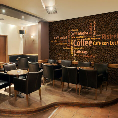 Papier Peint "Latte, Espresso, Cappucino" 231 x 300 cm (1/2)