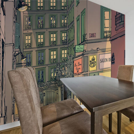 Papier Peint "Breakfast in Paris" 309 x 400 cm (1/2)