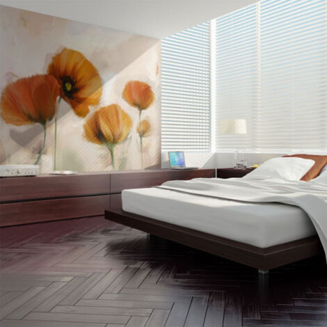 Papier Peint "Coquelicots Vintage" 309 x 400 cm (1/2)