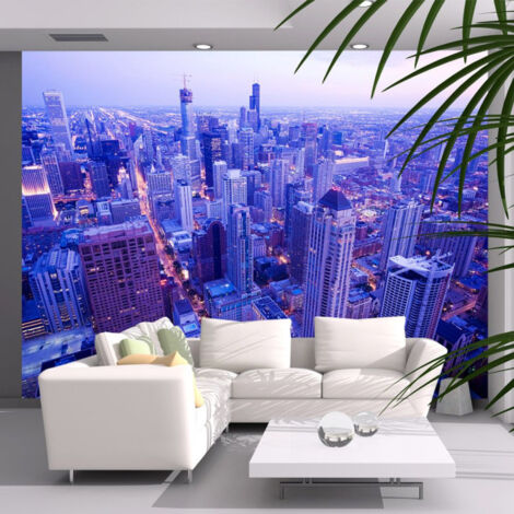 Papier Peint "Chicago : Lumières Timides au Crépuscule" 231 x 300 cm (1/2)