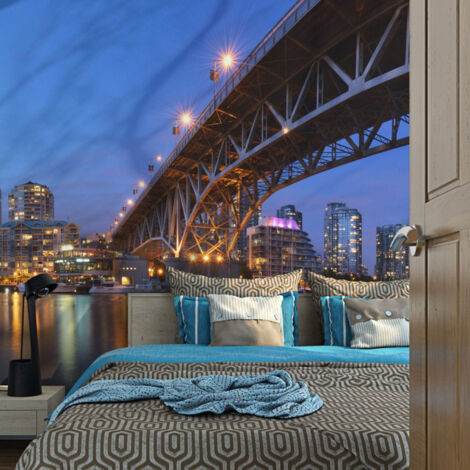 Papier Peint "Granville Bridge Vancouver Canada" 154 x 200 cm (1/2)
