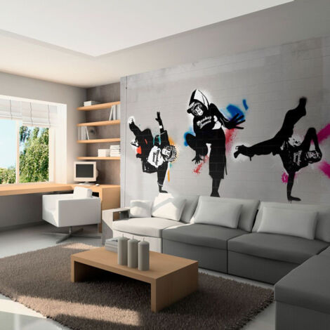 Papier Peint "Monkey Dance Street Art" 231 x 300 cm (1/2)