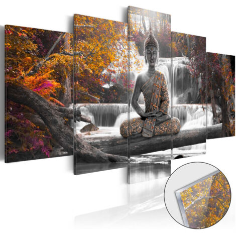 Tableau sur Verre Acrylique "Autumnal Buddha" 50 x 100 cm (1/2)