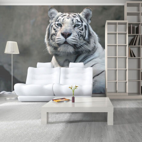 Papier Peint "Tigre du Bengale au Zoo" 270 x 350 cm (1/2)