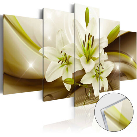 Tableau sur Verre Acrylique "Modern Lily" 50 x 100 cm (1/2)