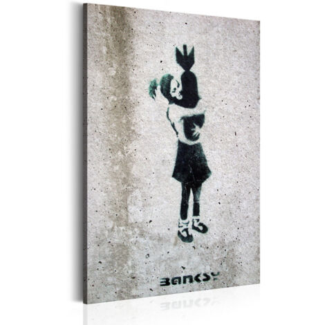 Tableau Imprimé "Bomb Hugger - Banksy" 40 x 60 cm (1/2)