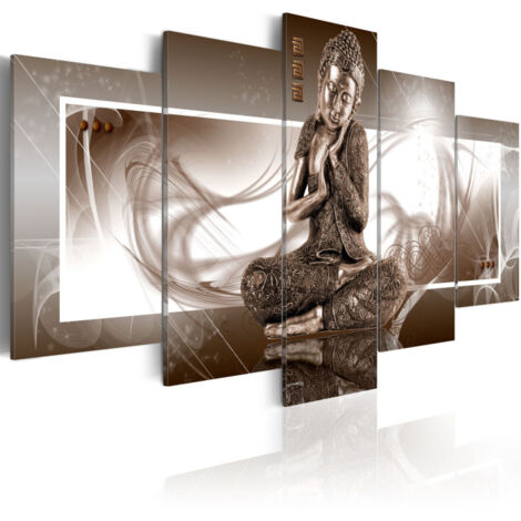 Tableau Imprimé "Bouddha Méditant" 50 x 100 cm (1/2)