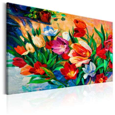 Tableau Imprimé "Art of Colours : Tulips" 80 x 120 cm (1/2)