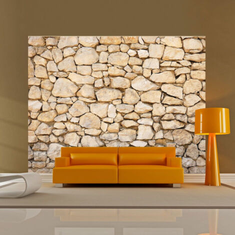Papier Peint "Trompe l'oeil Pierre" 154 x 200 cm (1/2)