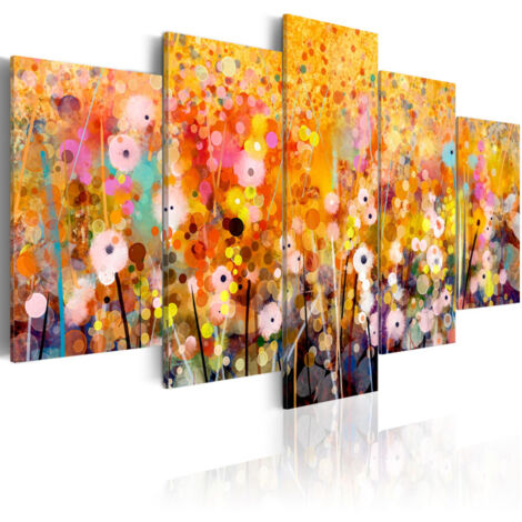 Tableau Imprimé "Amber Garden" 50 x 100 cm (1/2)
