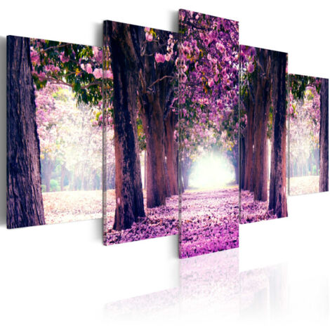 Tableau Imprimé "Avenue Violette" 50 x 100 cm (1/2)