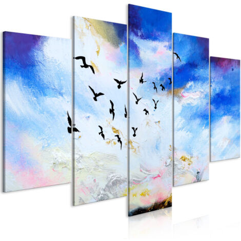 Tableau Imprimé 5 Panneaux "Autumn is Coming Wide" 50 x 100 cm (1/2)