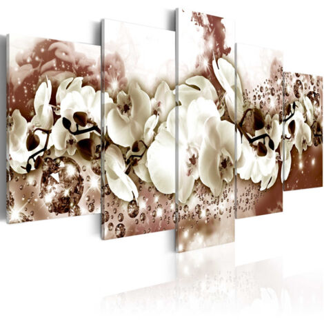 Tableau Imprimé "Chocolate Orchid" 100 x 200 cm (1/2)