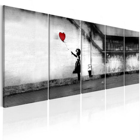 Tableau Imprimé "Banksy - Runaway Balloon" 90 x 225 cm