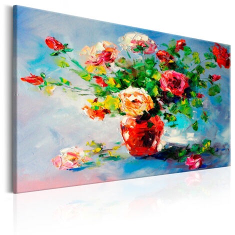 Tableau Imprimé "Beautiful Roses" 60 x 90 cm (1/2)