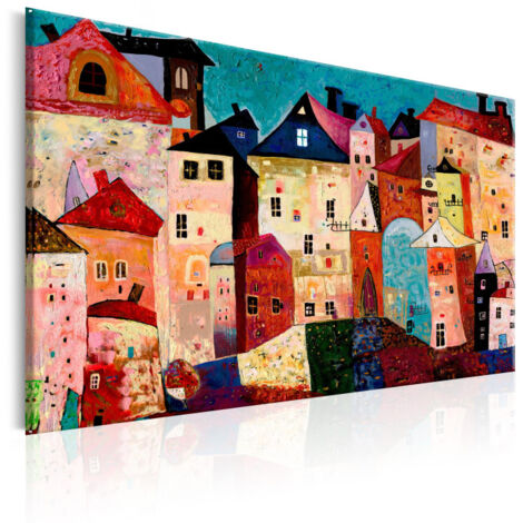 Tableau Imprimé "Artistic City" 60 x 90 cm (1/2)