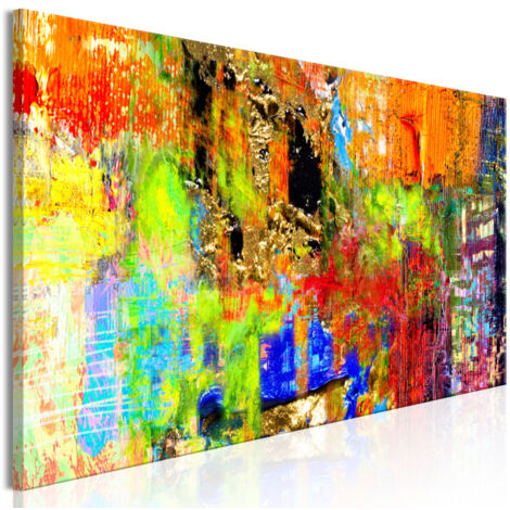 Tableau Imprimé "Colourful Abstraction Narrow" 50 x 150 cm (1/2)