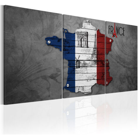 Tableau Imprimé "All About France" 60 x 120 cm (1/2)