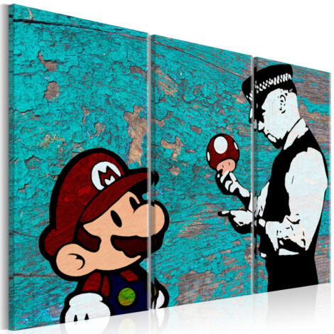 Tableau Imprimé "Banksy - Cracked Paint" 60 x 90 cm (1/2)