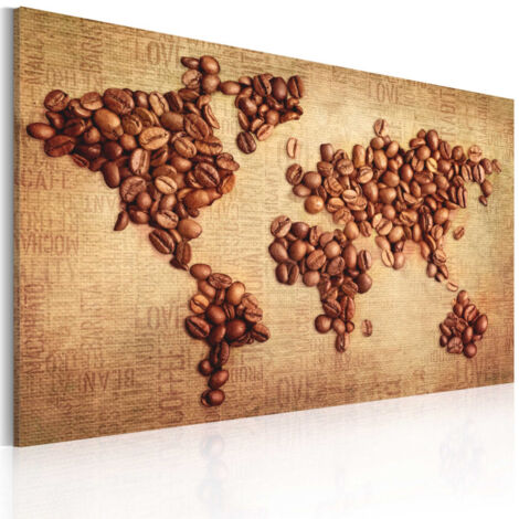 Tableau Imprimé "Cafés du Monde" 40 x 60 cm (1/2)