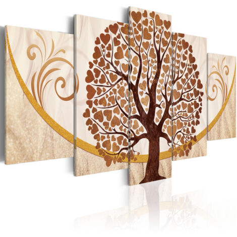Tableau Imprimé "Arbre Doré de l'amour" 50 x 100 cm (1/2)