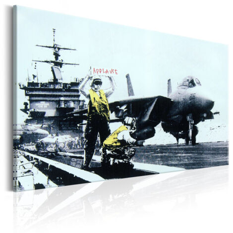 Tableau Imprimé "Applause - Banksy" 60 x 90 cm (1/2)