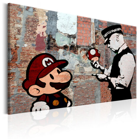 Tableau Imprimé "Banksy - One Last Time" 60 x 90 cm (1/2)